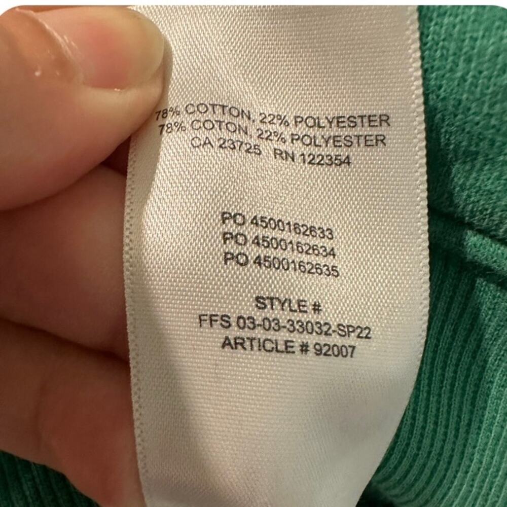 Aritzia TNA Cozy Fleece Green Boyfriend Zip Hoodie Oversized Small - Picture 8 of 9